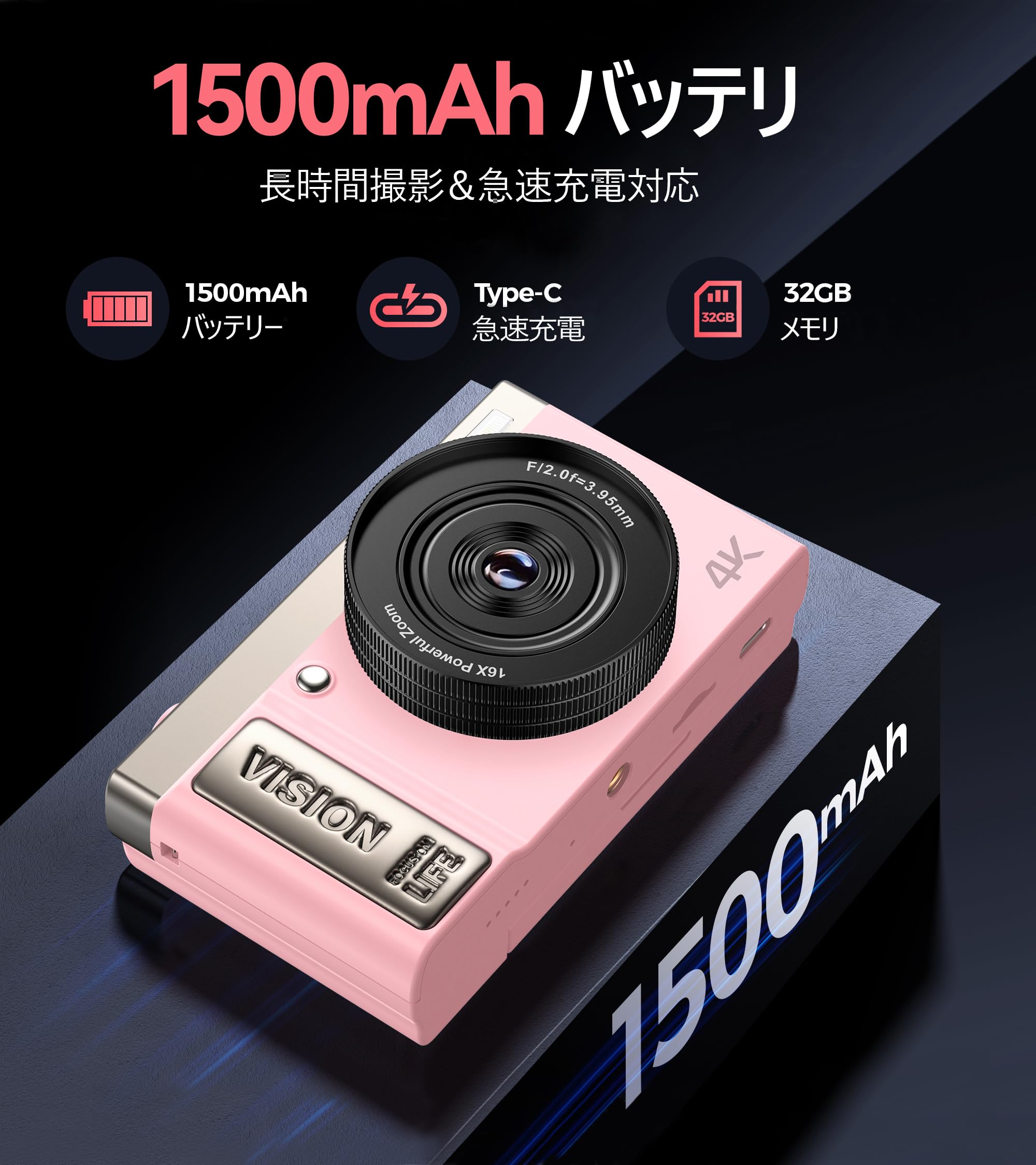 デジカメ AEKOMi 4K動画撮影 Amazon | デジカメ AEKOMi 4K動画撮影 64MP画素 フリップ デジタル